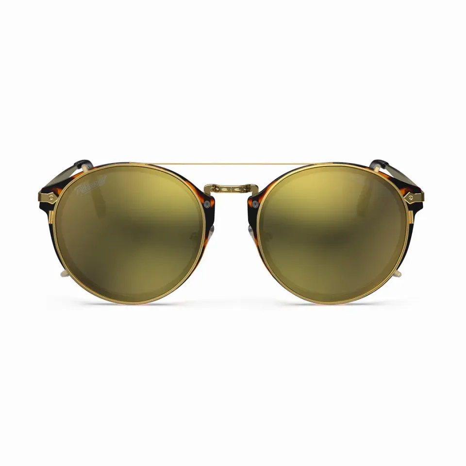 Hemmet Vintage Raider Clip S2 clip-on polarizzato oro