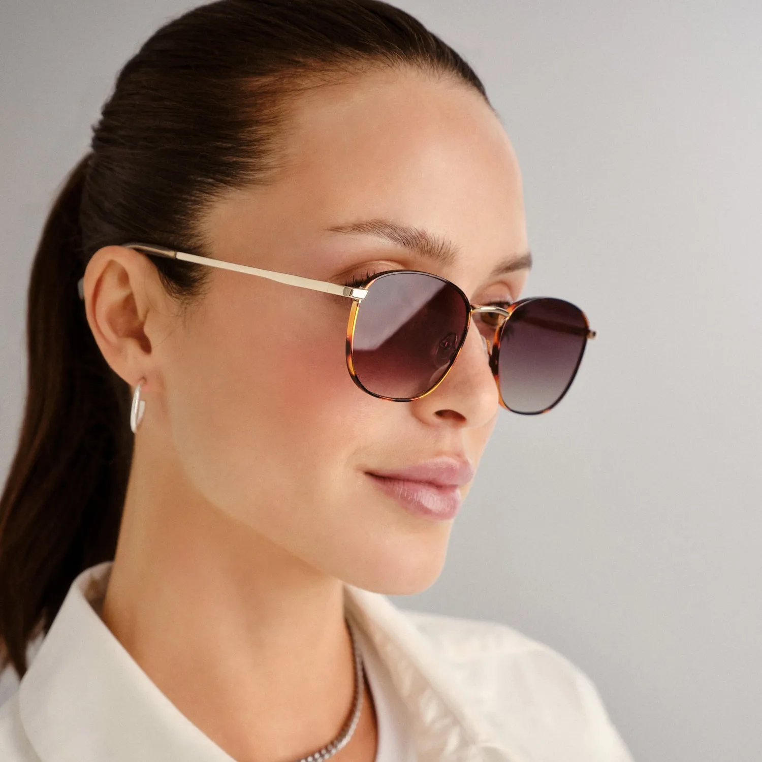 Le Specs Neptune Deux occhiali da sole bright gold tort