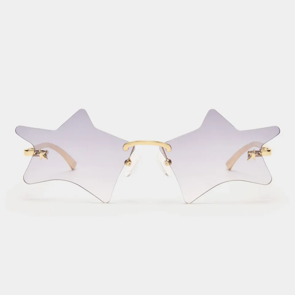 Le Specs Twinkle occhiale da sole oro farfalla smoke grad