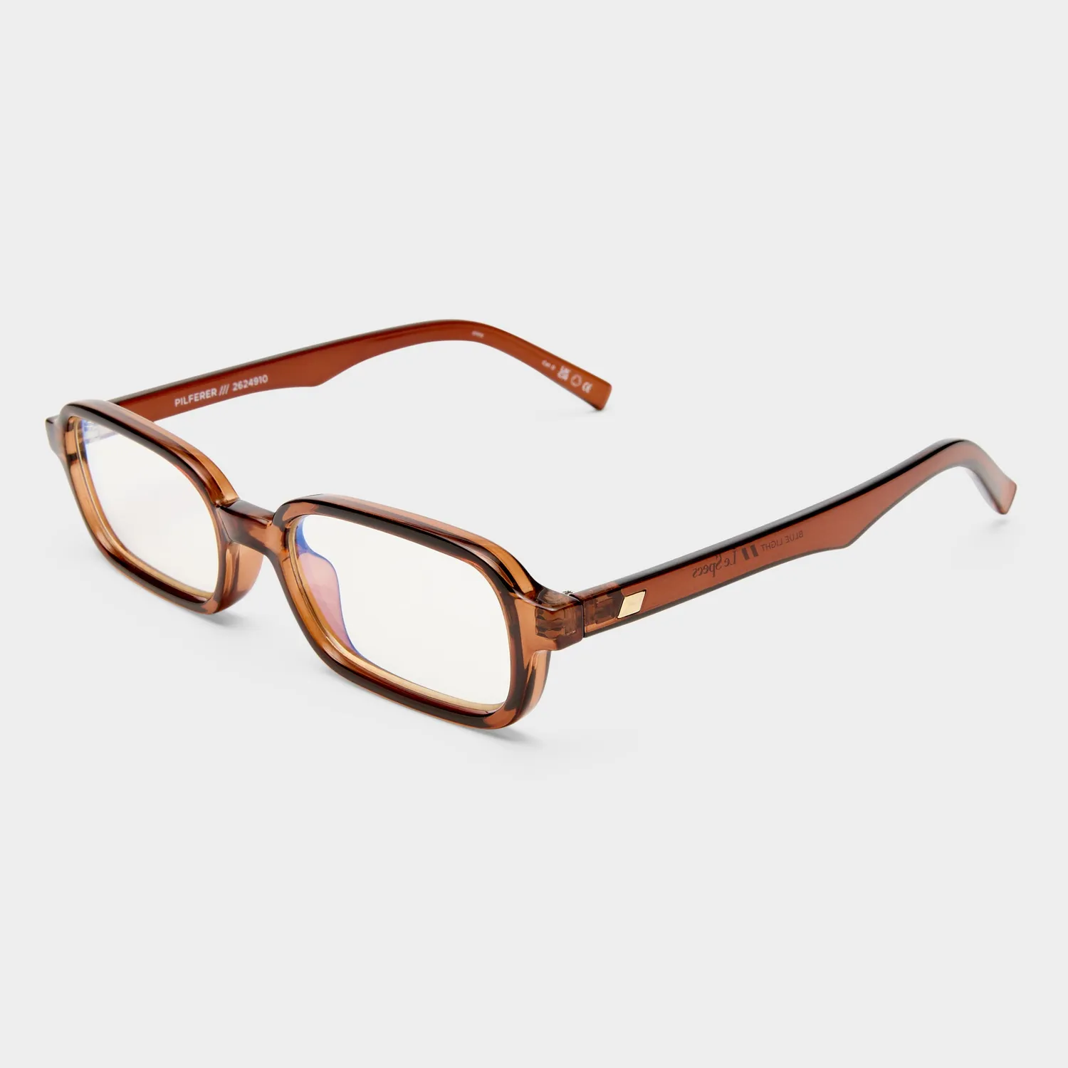 Le Specs Pilferer occhiali luce blu chestnut unisex