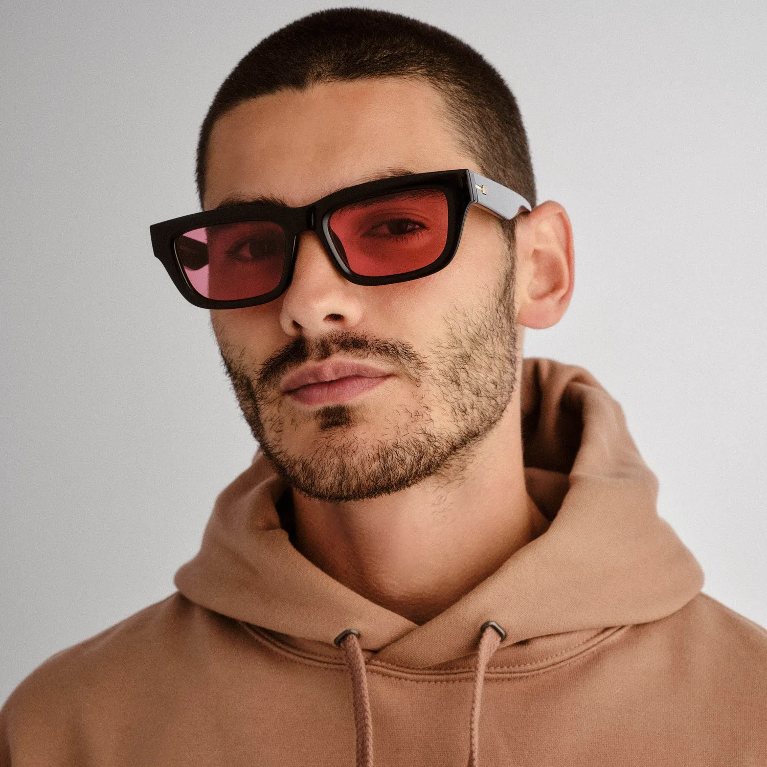 Le Specs Le Castle occhiali da sole neri bordeaux