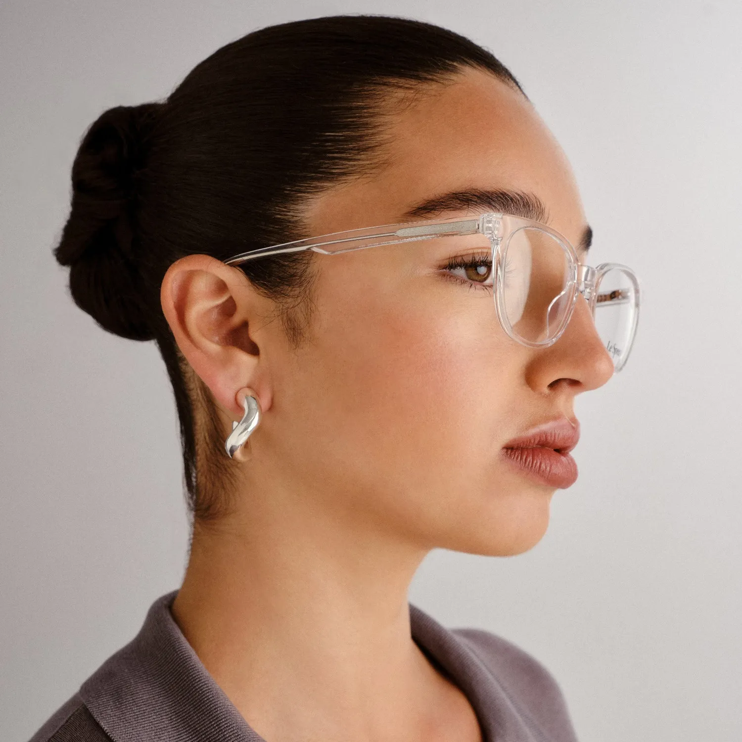 Le Specs Believer montatura da vista clear rotonda