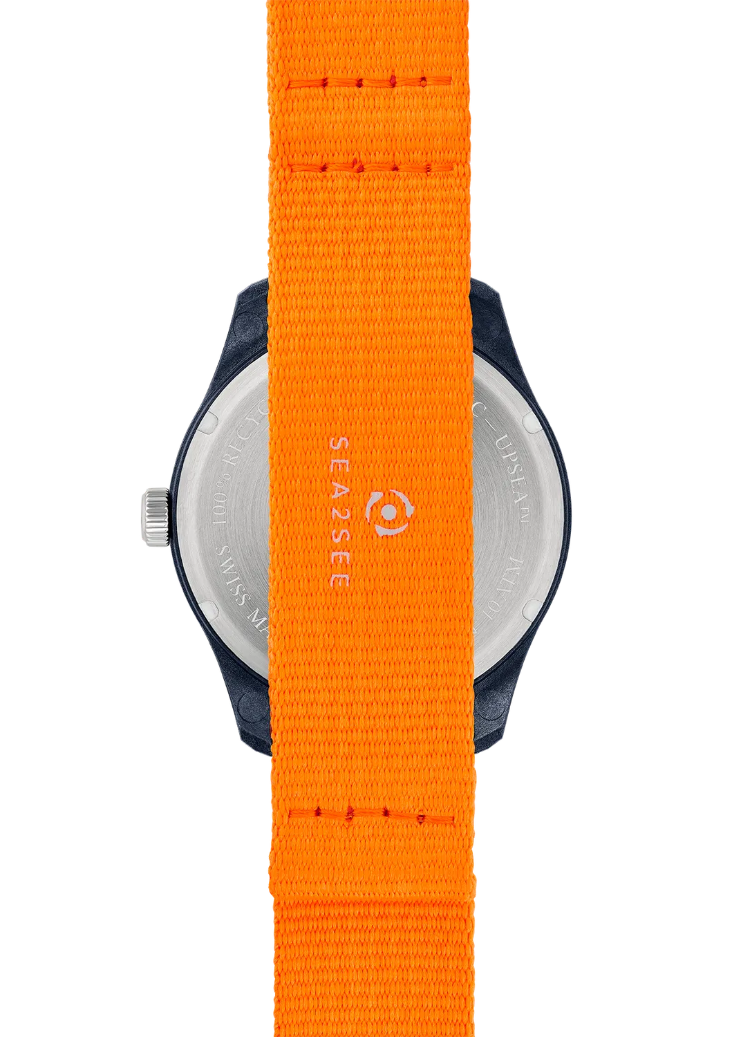 Sea2See cinturino orologio arancione nato 20 mm