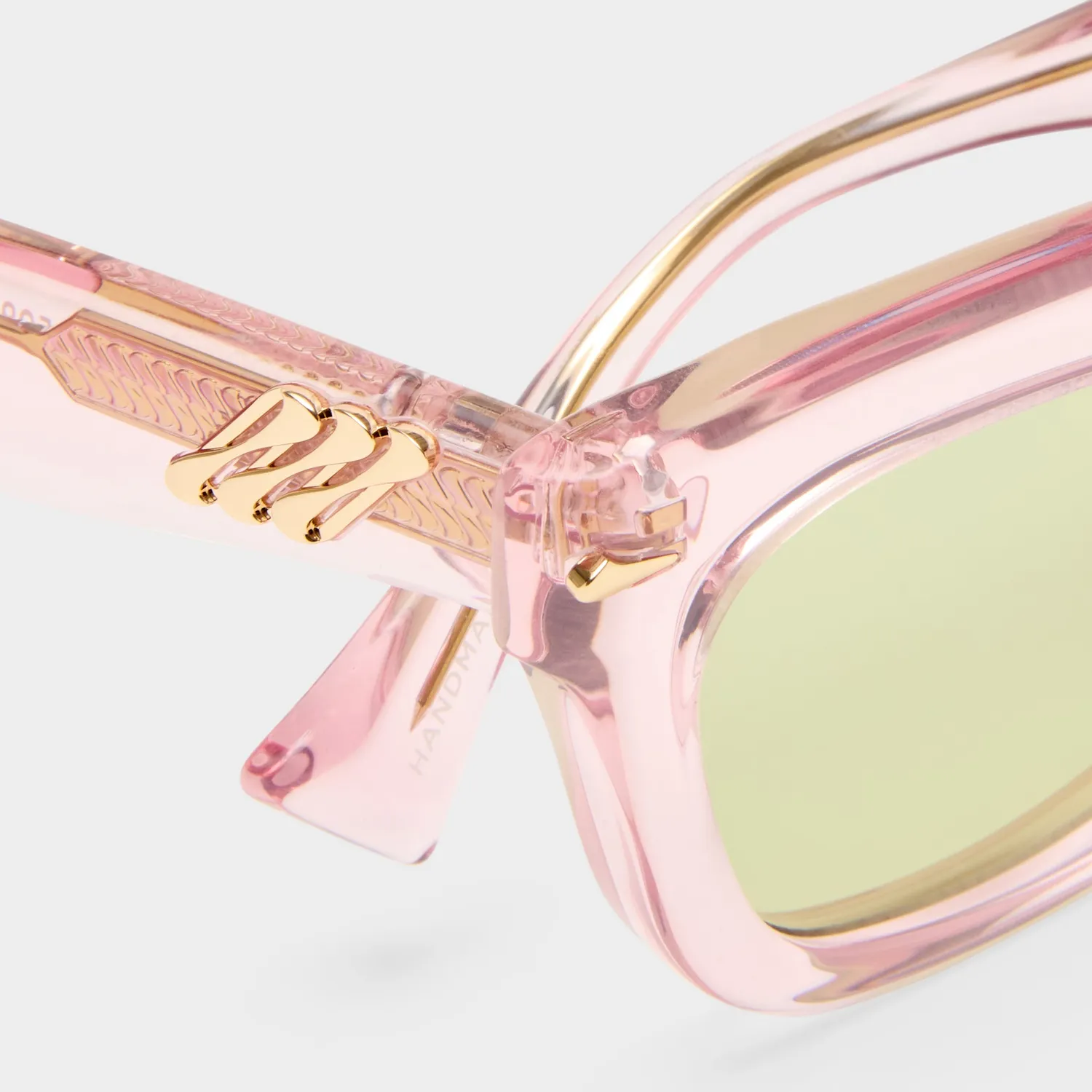 Le Specs Numero Nueve occhiale da sole rosa D-frame verde