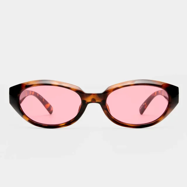 Le Specs Le Bijou occhiale da sole tartarugato ovale