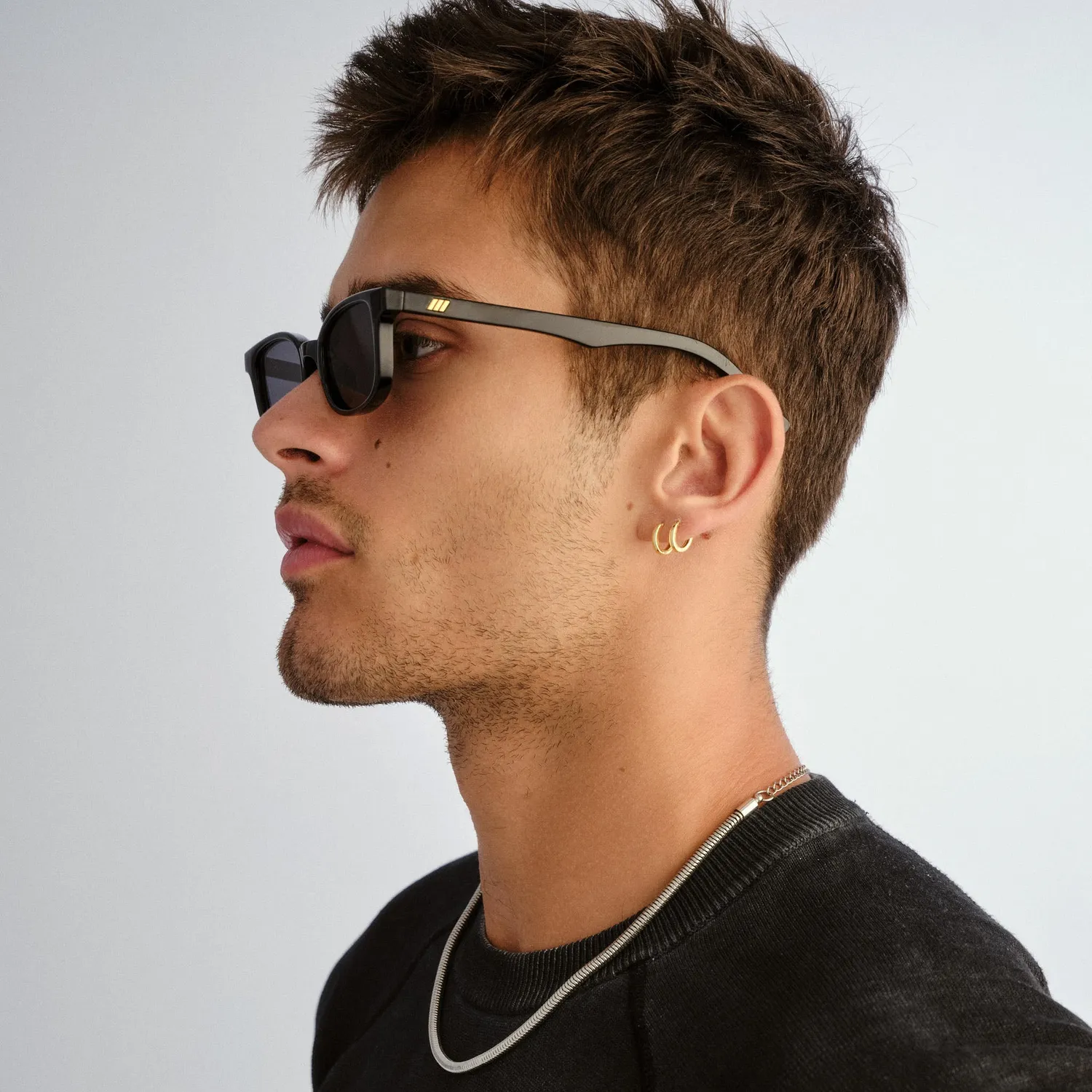 Le Specs Echelon + occhiali da sole neri piatti