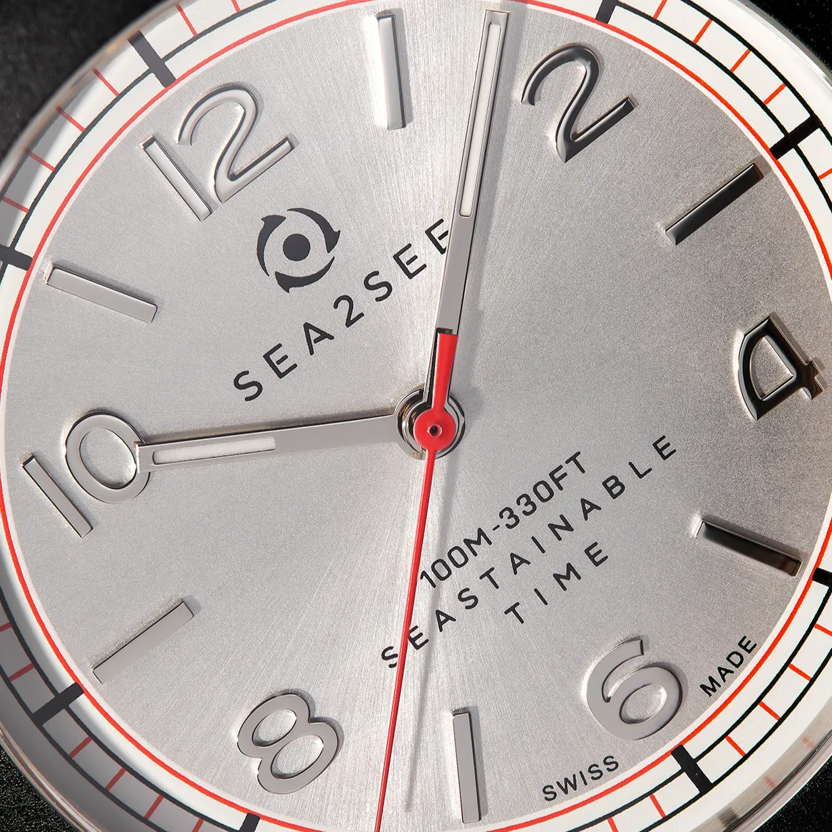 Sea2See Bali 02 orologio grigio cassa nera 37mm