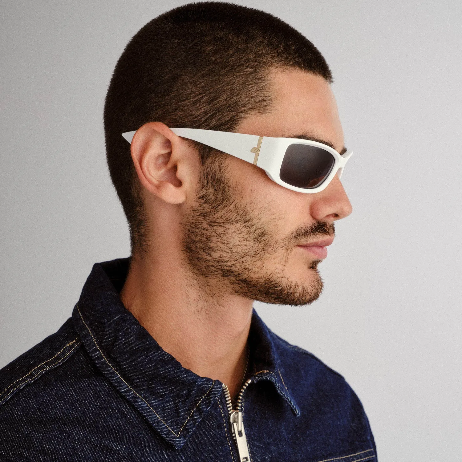 Le Specs Du Jour occhiale da sole optic white avvolgente