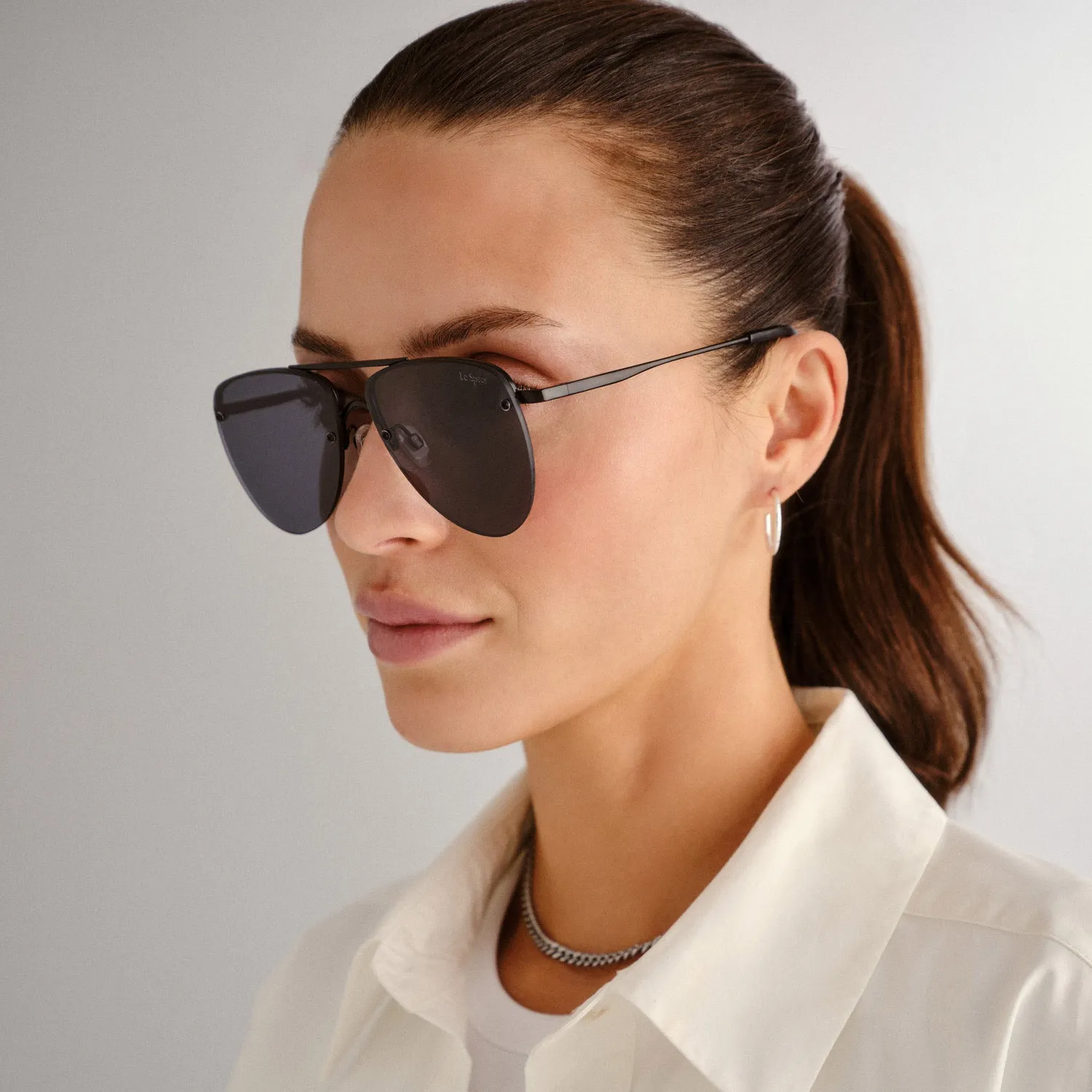 Le Specs The Prince occhiale da sole nero opaco aviatore