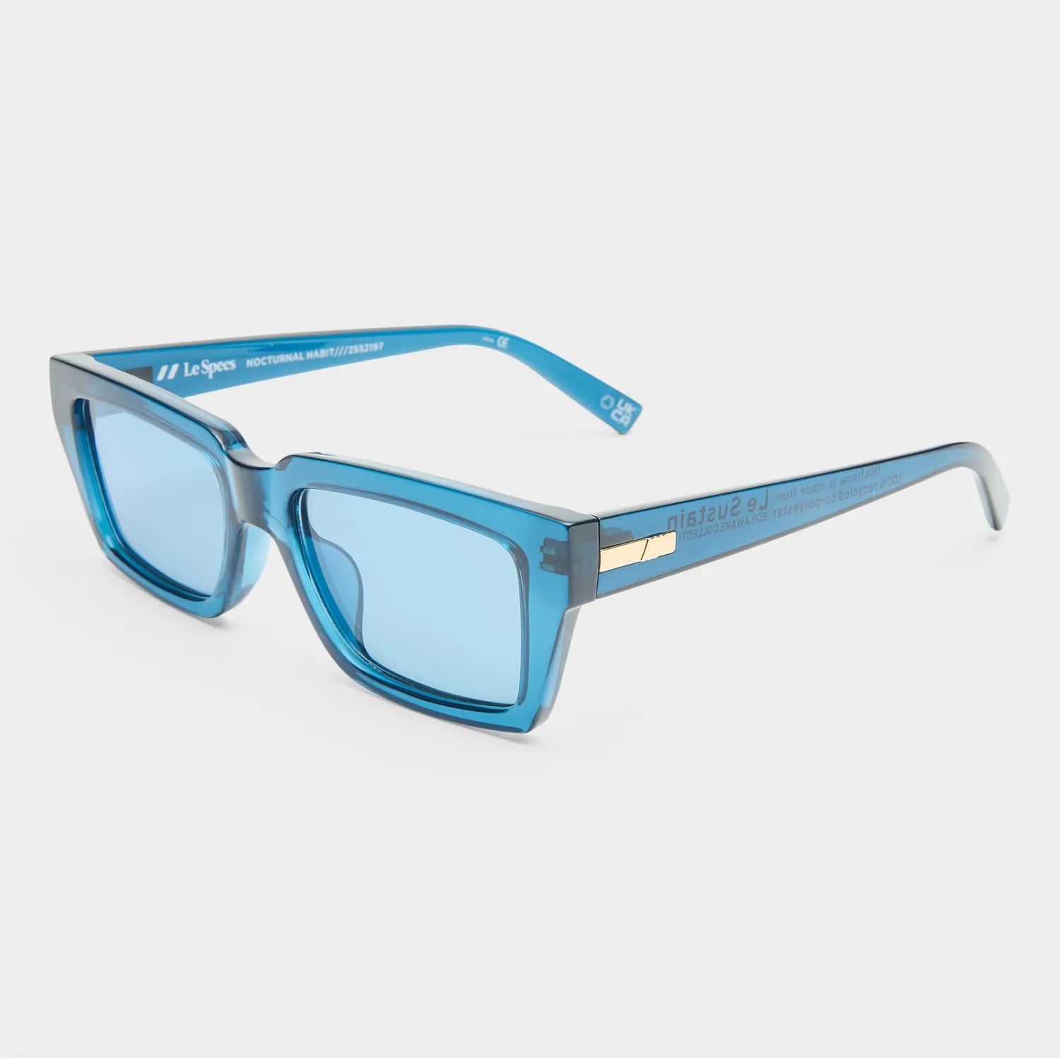 Le Specs Nocturnal Habit occhiali da sole midnight specchiati