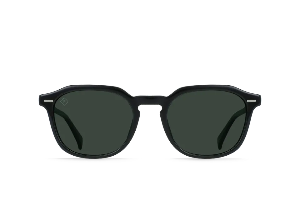 Raen Clyve occhiale da sole Recycled Black verde polarizzato 52