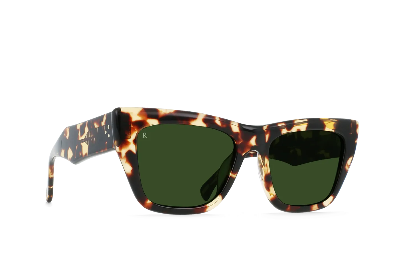 Raen Marza occhiale da sole Champagne Verde 53 oversize