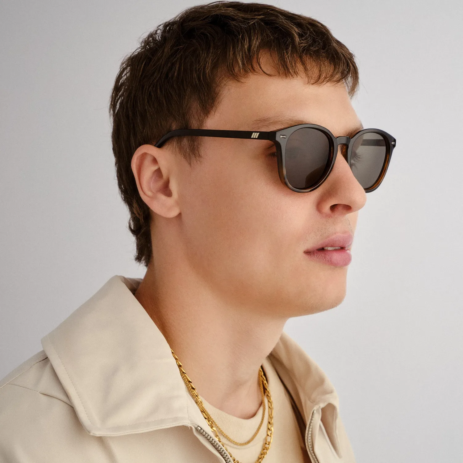 Le Specs Bandwagon occhiale da sole black tort kaki