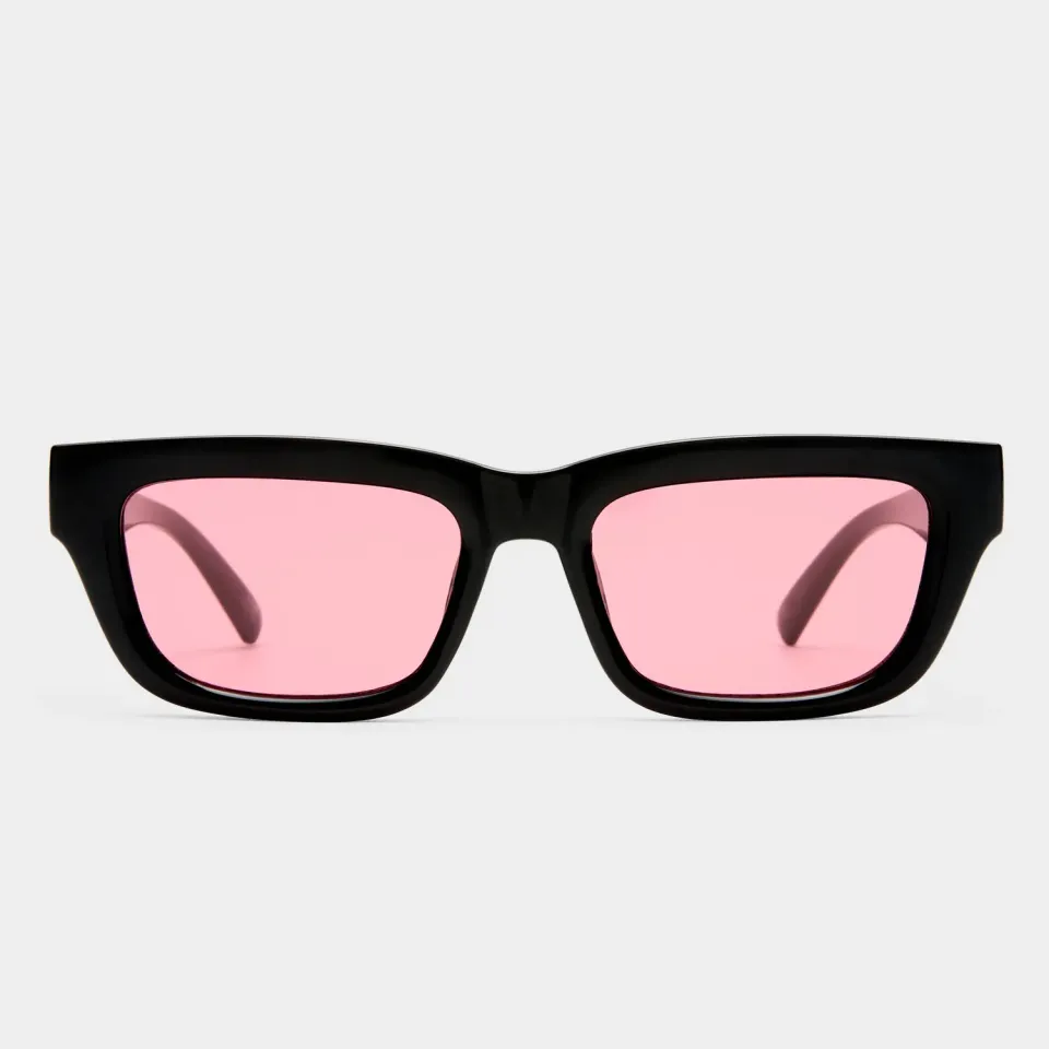 Le Specs Le Castle occhiali da sole neri bordeaux