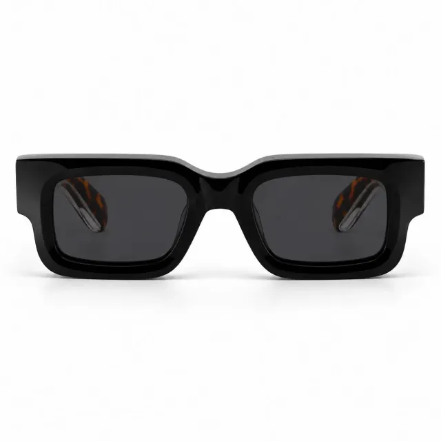Hemmet 10th Anniversary H01 occhiale da sole nero tartarugato