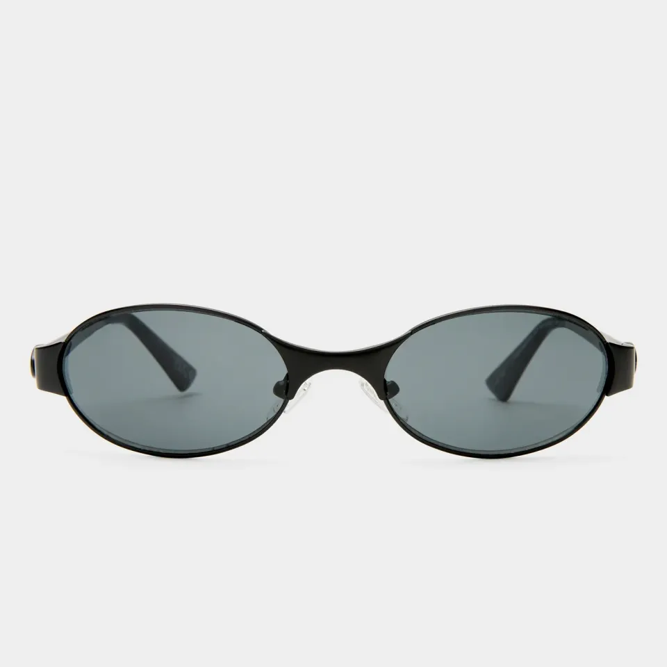 Le Specs Frostbite occhiale da sole nero opaco ovale