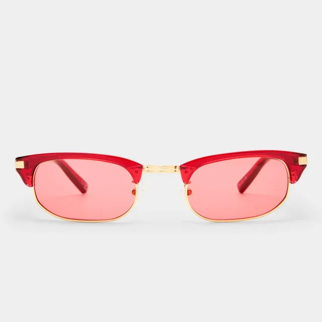 Le Specs Nightingale occhiale da sole rosso anni 90