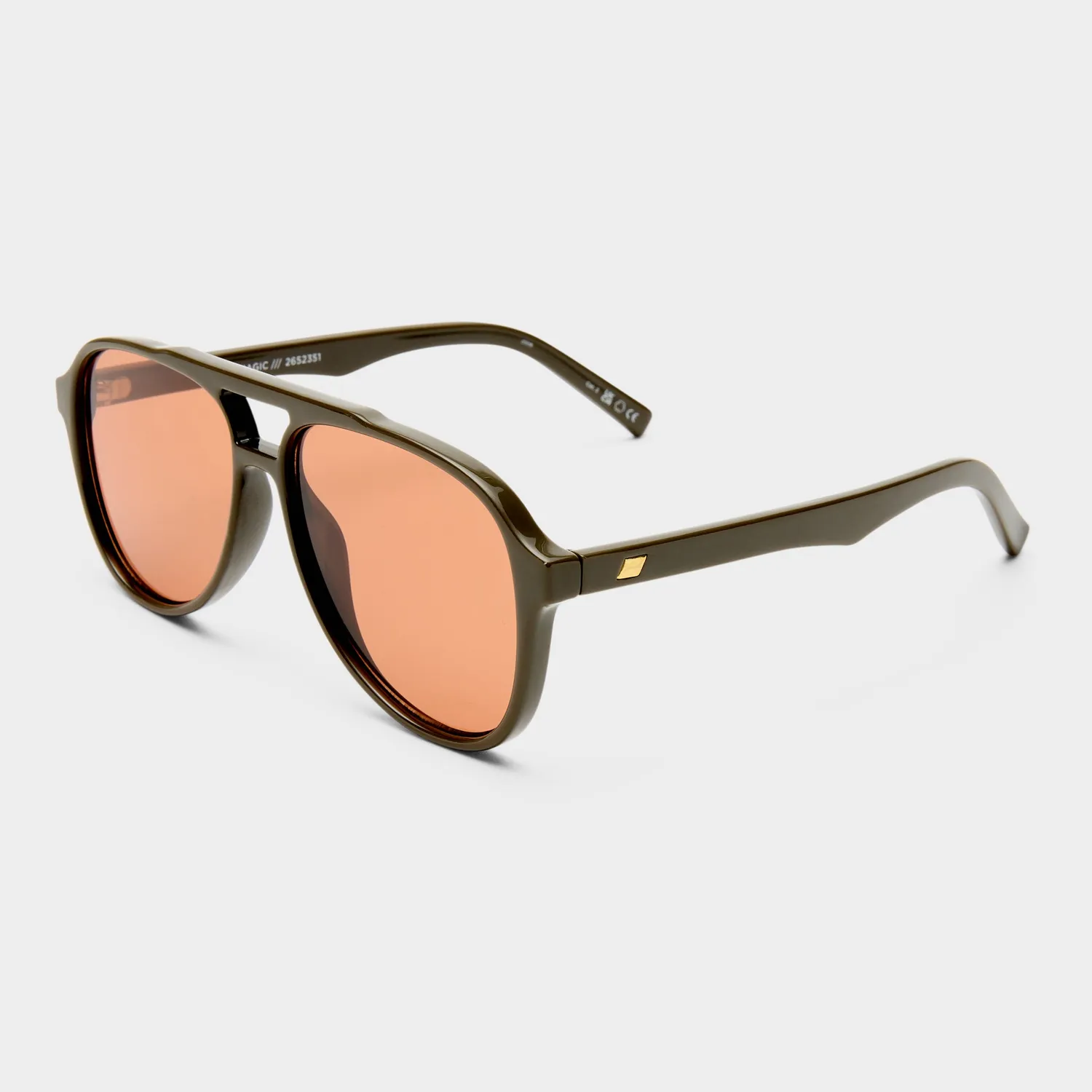 Le Specs Tragic Magic occhiale da sole verde oliva