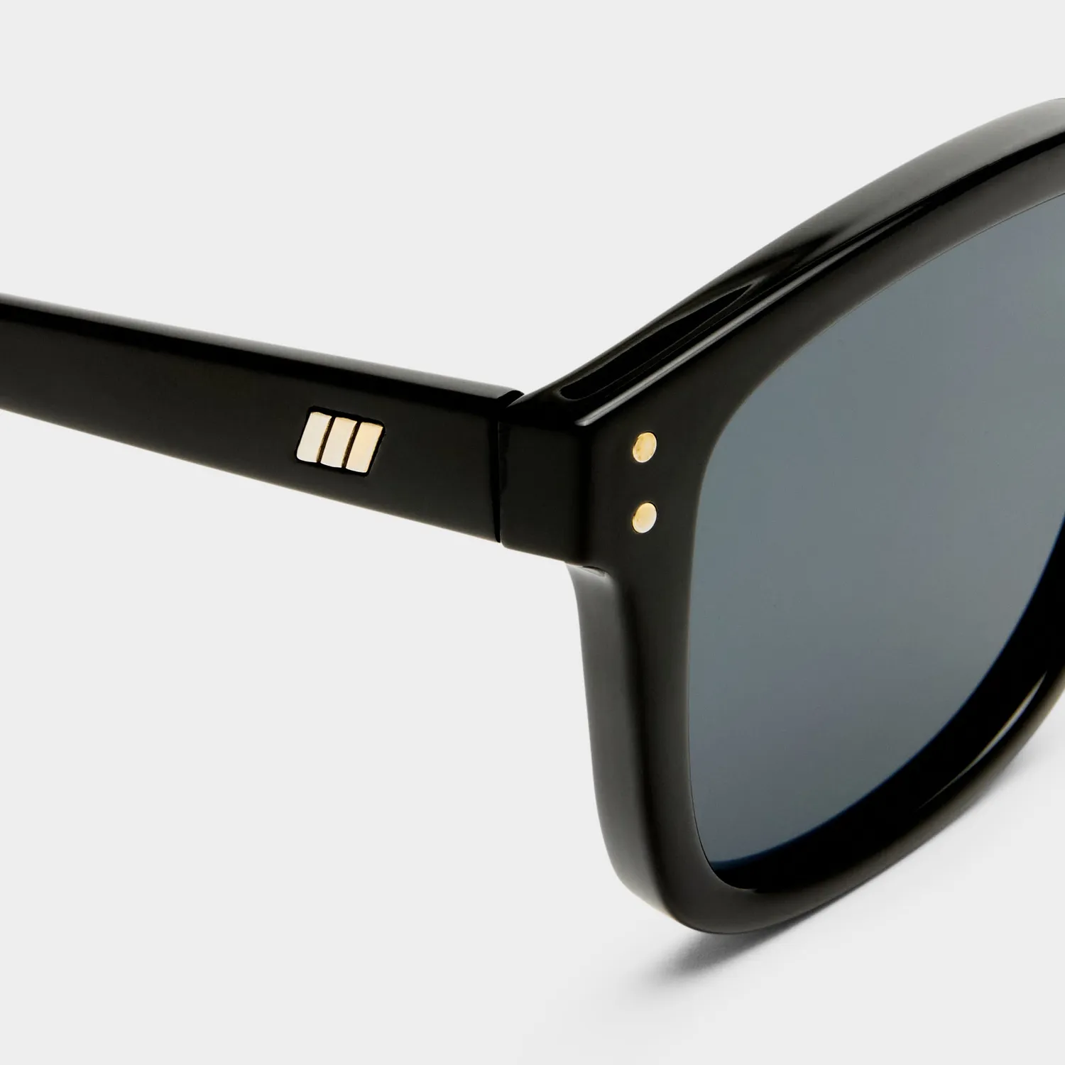 Le Specs Le Domino+ occhiale da sole nero smoke larga