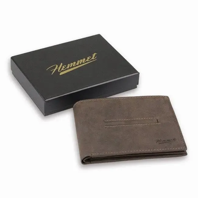 Hemmet Everyday Large portafoglio vera pelle marrone 10 carte