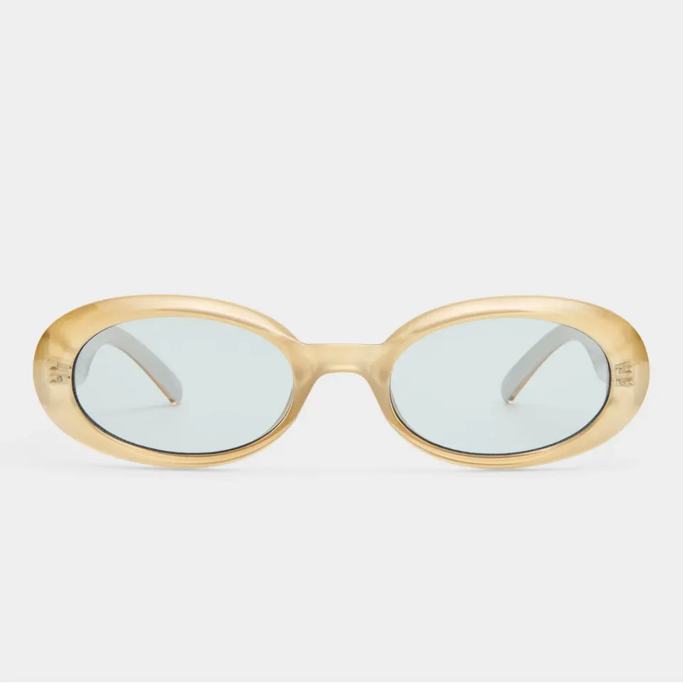 Le Specs Work It occhiali da sole champagne ovale