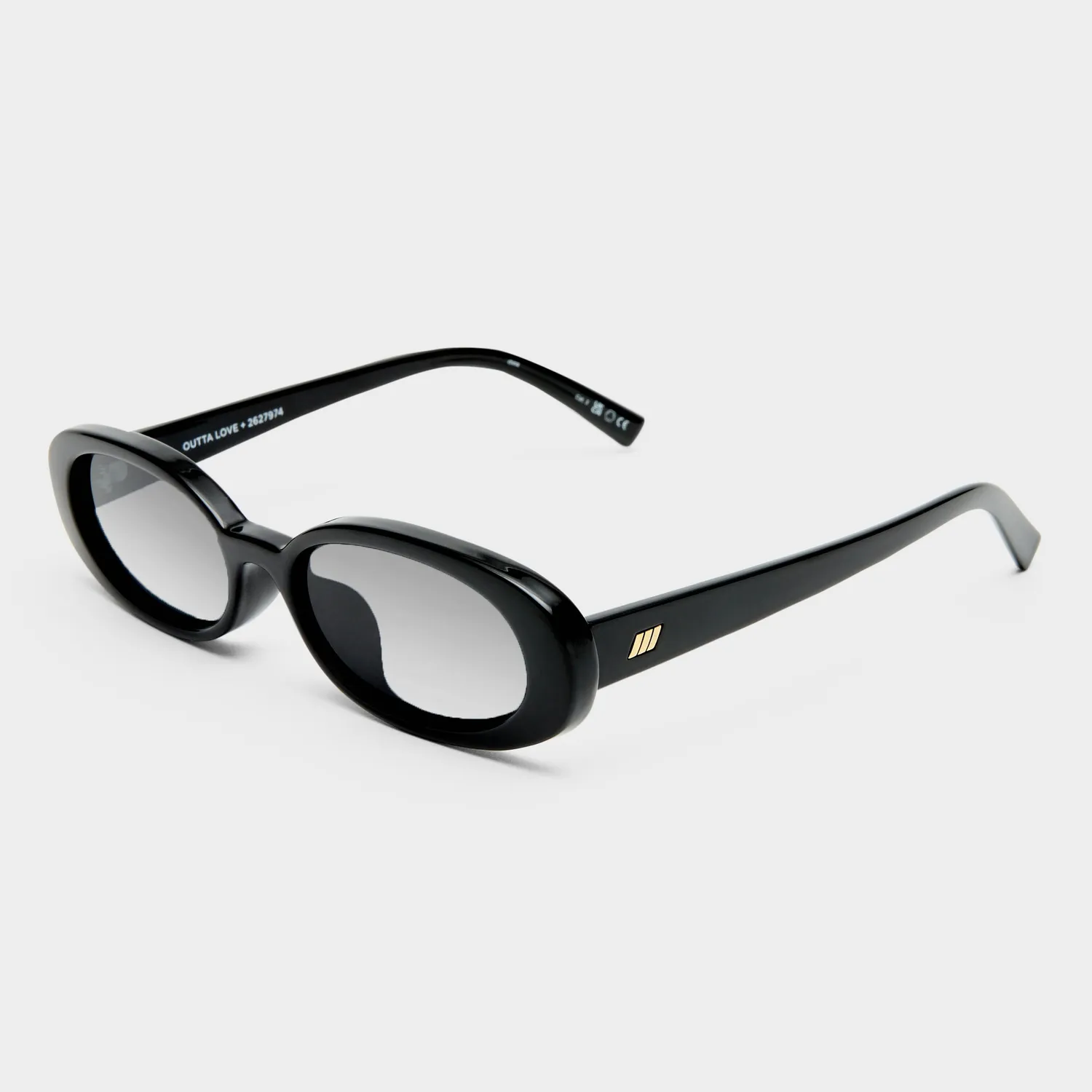 Le Specs Outta Love + occhiale da sole nero sfumato