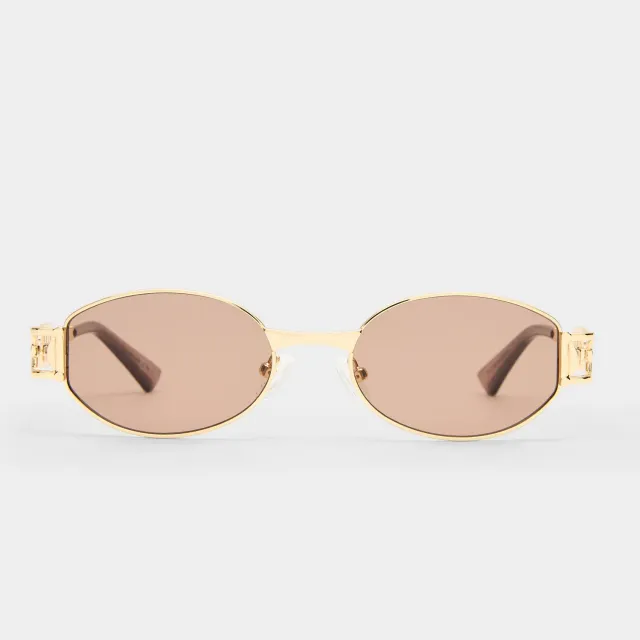 Le Specs The Forbidden occhiale da sole oro ovale